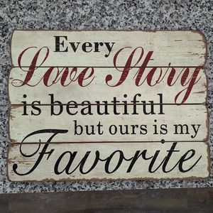 Love Story Wall Decor